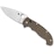Spyderco 2024 Spyderco Reveal 14, Manix 2 Xl Brown Canvas Micarta Cpm Cru-Wear, Plain Edge SPY-C95MPCW2 - alternate 3